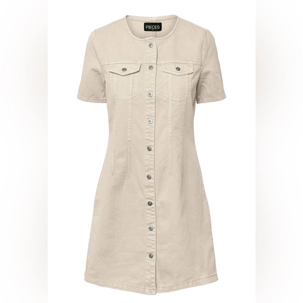 NWT PIECES Denim Mini Dress XL